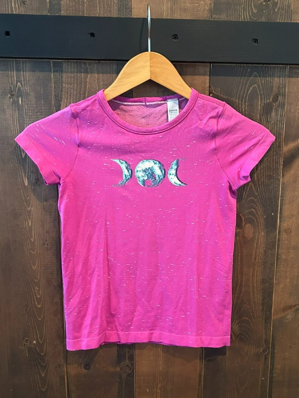 Ivivva *Rare Triple Moon Graphic Short Sleeve Tee Girls Size 8